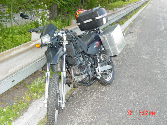 wrecked baghira NJ turnpike.jpg